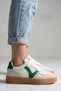 Unisex White Green Gum Sole Retro Sneaker Sports Shoes - 7