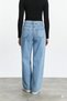 Palazzo Salaş Wide Leg Boyfriend Pants with Embroidery Detail on the Front - 4