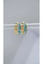 Colorful Enamel Hoop Earrings - 3