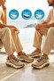 Flystep g Beige Memory Foam Unisex Sports Shoes