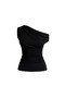 Women's Asymmetrical One-Shoulder Gathered Detailed Waist Blouse - 3