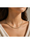 Gold Silver Rose Braided Steel Necklace