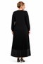 Women's Middle Age and Above Large Size Skirt Blouse Mother Set 1344-1 with Leather Piece - 6