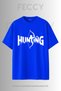 Premium Hunting2 Printed Hunter Theme Unisex Oversize Women's T-Shirt Men's T-Shirt Cotton Oversize T-Shirt