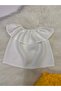 Girl's 2-Piece Set: Madonna Collar White Blouse & Solid Color Shorts - 7