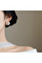 Pink Flower and Pearl Gold Color Earrings - 2