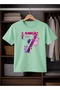 Birthday Girl, 7th Year Butterfly Birthday Graphic Print T-Shirt - 2