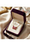 Pink Stone Butterfly Model Non-Tarnish Steel Necklace with Gold Color Chain - 4