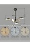 Modern Lighting, Modern Chandelier, 3 colors mood LED Light, Black & Gold Color, 65x20x50 cm, Suitable for bedroom and living rooml. - 5
