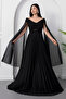 Strapless Neckline Pleated Tulle Dress Dmn0354 - 4