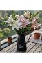 Hard Plastic Stylish Vase – 28 cm Height, 14 cm Width, Modern Decorative Vase