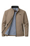 Dark Cream Men's Cotton Polyester Blended Bonded Fabric Water and Wind Resistant Seasonal & Summer Coat