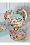 Porcelain Cake Plate Set of 6 19 cm Full Bloom - 4