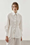 Peplum Shirt Ecru - 5