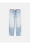 72321 100% Cotton Low Waist Straight Fit Jeans-Blue - 5