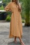 Women's Long Loose Shirt Dress - 3