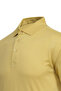 Men's Polo Collar Corn Cotton Short Sleeve Buttoned Kagi Yellow T-Shirt Classic Fit - 5312 - 5