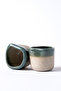 Must Beige/Blue Stoneware Handmade Mug & Turkish Coffee Mixed Set of 2 8633 - 4