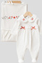 Mirel Natural Set Baby Girl Hospital Release 4 Piece Organic Cotton Newborn Gift Box Set - 3