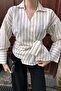 Double Collar Stripe Detail Shirt - 2