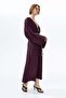 Belted viscose dress
