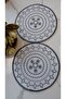 Silver Embroidered Linen Cocktail Presentation Napkins, Pack of 2 |   Authentic Mandala Series Mira - 6