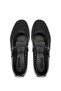 Women's Black Patent Leather Ballerina Shoes - 6