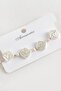 Nrzsnt Beaded Pearl Macrame Rope Bracelet - (174222) Pink - 3