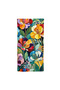 Exotic Dark Background Large Floral Pattern Beach Towel - 3