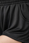 Women's Black Pleated Comfortable Shorts – Stretchy Fabric, Elastic Waist - 4