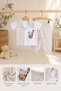 Baby Boy Striped Shorts Set with Embroidery Detail Summer Baby Boy Set - 2