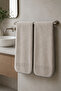 Embroidered 100% Cotton 2-Piece Towel Set 50X100 – Stone Color - 5