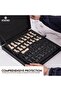 Marble Chess Set 12 Inch Handmade Travertine & Black Board Game - Tabletop Gifts & Home Décor - 3