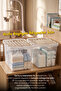 3 Pieces Lockable Lid Toy Storage Box - 16 Lt Kids Room Organizer, Toy Storage Box - Beige - 5