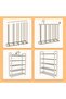 Shoe Rack, 5-Tier Shoe Storage Organizer with Steel Rails Free Standing Slipper Shlef Rack [Easy Assembly] 14-16 Pair Shoes, Stackable Shoe Tower for Entryway, bedroom - Black - 4