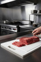 🔪   Plastic Cutting Board 26X35 cm – Durable Kitchen Cutting Board – for Vegetables, Fruits, Meat and Food Preparation, Cutting Board - 5