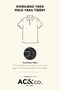 Non-Curling Pique Polo Collar Men's Black T-Shirt - 2
