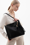 Women's Shoulder Bag Large Volume Modern Design Stylish Daily Model Black