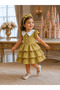 264 Girls' Stylish Ruffle Detailed Dress