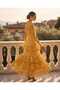 Women's Romantic Style Bohemian Ruched Pink Special Occasion Dress - 3