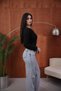 Luness Women's Soft and Flexible Fabric Slim Fit Body-Fitting Long Sleeve T-Shirt with Slit Detail - 5