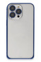 Ilkeshop iPhone 15 Pro Max Metal Bumper Matte Cover (163014) - Navy Blue - 2