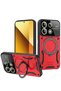 Ilkeshop New Redmi Note 13 4g Case with Joy Lens Stand Cover (152717) - Red