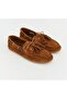Genuine Leather Tan Suede Women's Leather Ballerinas Dp86-0001