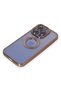Ilkeshop New iPhone 15 Pro Max Case Slot Silicone - (185927) Rose Gold - 4
