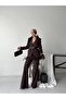 Women's Blazer Jacket Pants Set Lace Detailed Stylish Two Piece Set - 5