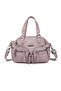 Powder Small Size Multi-Pocket Long Strap Women's Daily Hand and Shoulder Bag