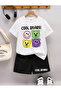 New Season Cool Bears Printed Kids Shorts-T-Shirt Set