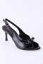 Shaker Series Bow Detailed Patent Leather Women's Heeled Shoes |   Stylish Open-Toe Evening Dress Model - 6
