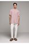 Regular Fit Mid Waist Straight Leg Men's White Trousers - 3